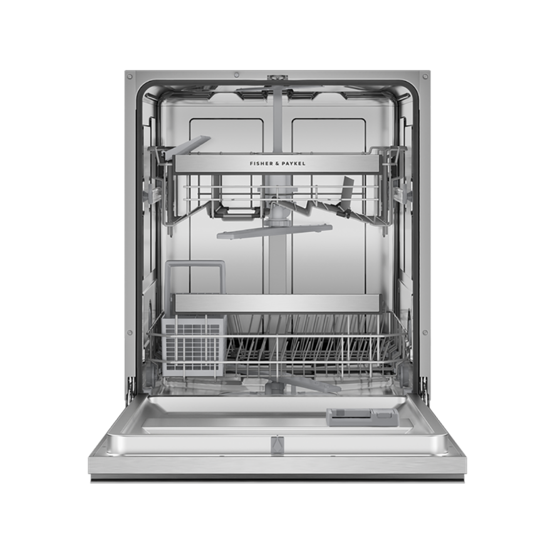 FISHER & PAYKEL 60CM BUILT UNDER STAINLESS STEEL SANITISE DOUBLE DISHWASHER image 1